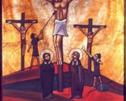 Coptic Icon Crucifixion Fanous