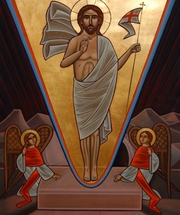 Coptic Icon Resurrection Rene