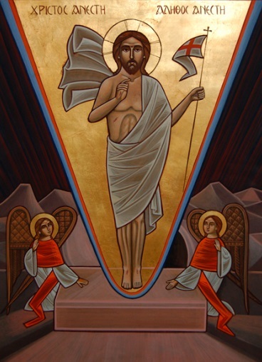 Coptic Icon Resurrection Rene